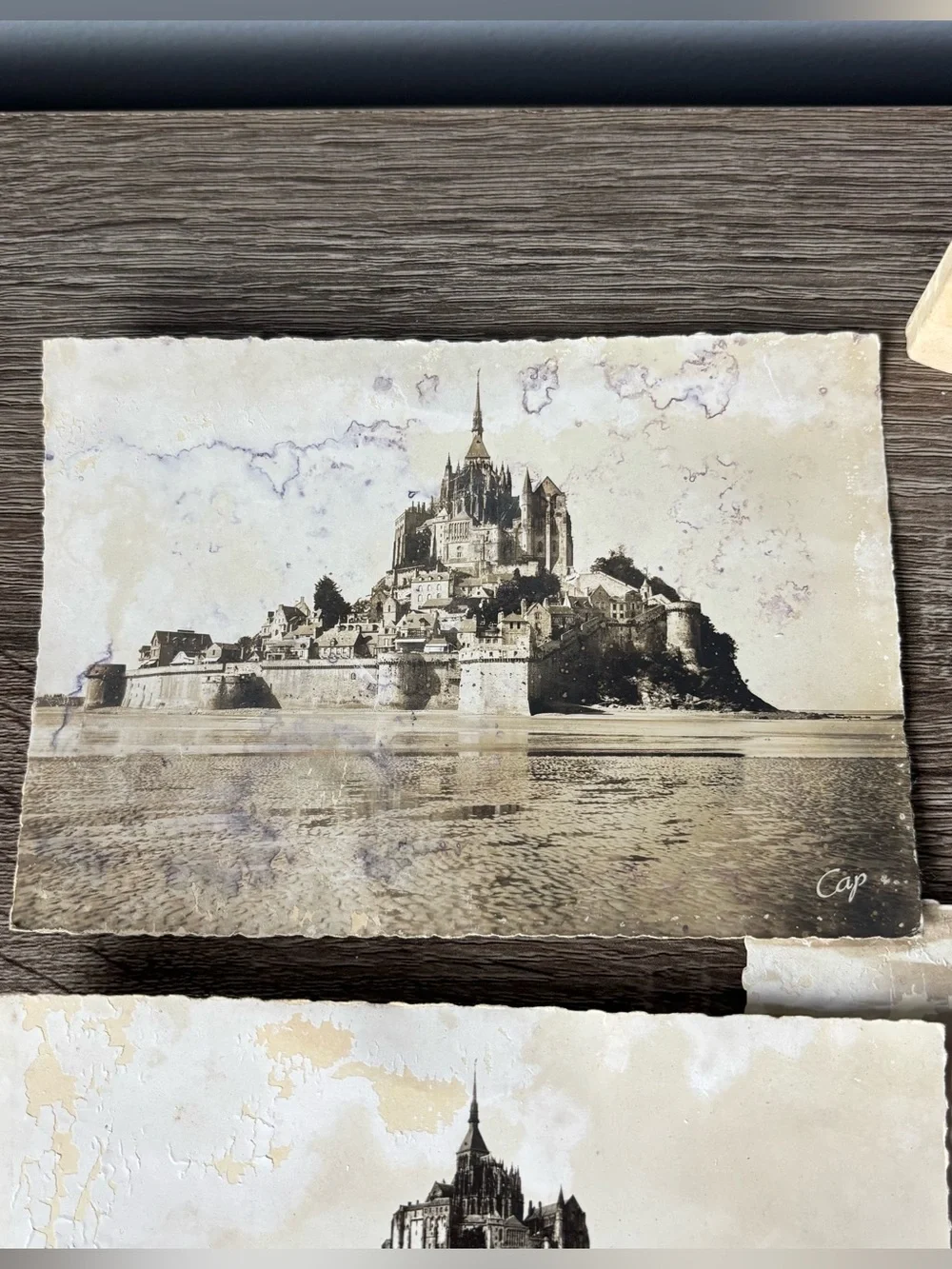 LOT Le Mont Saint Michel France Postcards vintage souvenir sepia